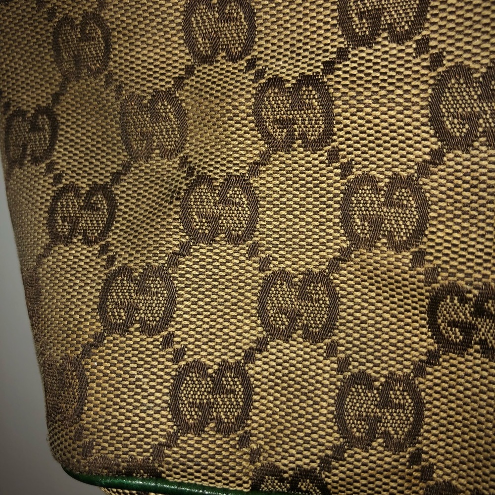 Authentic Gucci Brown Monogram Baguette Purse - Picture 5 of 8